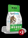 BentySandy Yeşil Elma Kokulu Kedi Kumu 5Lx3