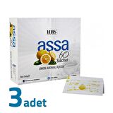 HHS Assa 60 Sachet Limon Aromalı Bitki Form Çayı 240GR X 3 Adet