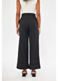Geniş Duble Paça Poliviskon Pantolon 