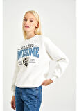 Awesome Jean Baskılı Sweatshirt