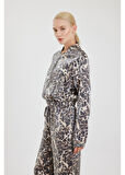Leopar Desenli Ceket