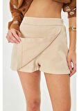 Gabardin Şort Etek 