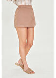Gabardin Şort Etek 