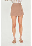 Gabardin Şort Etek 