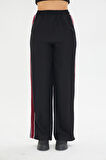 Şeritli Bol Paça Pantolon 
