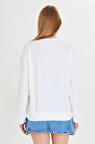 Bisiklet Baskılı İki İplik Sweatshirt 