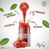 Organik Domates Salçası 2'li Paket Ecocert Sertifikalı(650gr+650gr) İlave Tuz İçermez