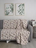 Tek Kişilik Baskılı Pike Koltuk Örtüsü Breeze 180x230 cm