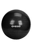Avessa 65 Cm Pilates Topu Poşet Ambalaj BPT-65 Siyah