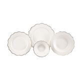 Arow Pinkmore 24 Parça 6 Kişilik Modern Yuvarlak Yemek Takımı 