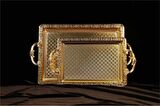 AROW PALERMO 2 Lİ TEPSİ DİKDÖRTGEN GOLD DC.TR.-3697