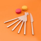 Arow 6'lı Pasta Bıçağı - Gri