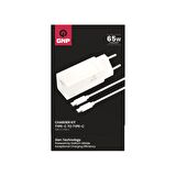 GNP 65W GAN Şarj Adaptörü ve Type-C Kablo