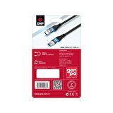 GNP Neon Işıklı Kablo TYPE-C To Type-C 1.2 Metre Gri