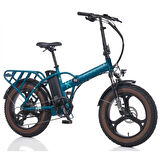 CORELLİ QUINOX  FAT BIKE ELEKTRİKLİ KATLANIR BİSİKLET 42CM MD 20 JANT 8 VİTES DARK GREEN