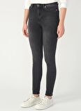 Limon Skinny Fit Gri Kadın Denim Pantolon