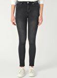 Limon Skinny Fit Gri Kadın Denim Pantolon