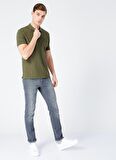 Fabrika Comfort Polo Yaka Düz Haki Erkek T-Shirt NOBRO K CEPLI