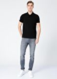 Fabrika Comfort Polo Yaka Düz Siyah Erkek T-Shirt NOBRO K CEPLI