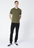 Fabrika Comfort Polo Yaka Düz Haki Erkek T-Shirt NOBRO K CEPSIZ