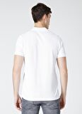 Polo Yaka Düz Beyaz Erkek T-Shirt NOBRO K CEPSIZ