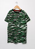 Limon Bisiklet Yaka Baskılı Erkek ÇocukT-Shirt