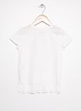 Limon Bisiklet Yaka Nakışlı Kız Çocuk T-Shirt