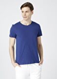 Aeropostale Bisiklet Yaka Düz Lacivert Erkek T-Shirt HARMONY