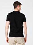 Fabrika Polo Yaka Düz Siyah Erkek T-Shirt LEGOLAS Y