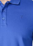 Fabrika Polo Yaka Düz İndigo Erkek T-Shirt LEGOLAS Y