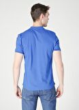 Fabrika Polo Yaka Düz İndigo Erkek T-Shirt LEGOLAS Y