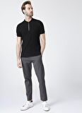 Fabrika Siyah Erkek Polo Yaka Basic T-Shirt  DAX