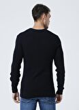 Fabrika V Yaka Basic Lacivert Erkek Kazak - BUTTON-Y