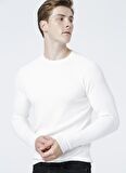 Fabrika Bisiklet Yaka Basic Krem Erkek Kazak GUSTAV-Y