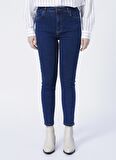 Aeropostale Yüksek Bel Skinny Fit İndigo Kadın Denim Pantolon K-SKY