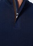 Fabrika Comfort Cm-T-101 Dik Yaka Regular Fit Lacivert Erkek Sweatshirt