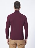 Polo Studio X Fabrika Balıkçı Yaka Dar Kalıp Bordo Erkek Kazak CHERRY