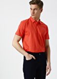 Cotton Bar Basic Nar Çiçeği Polo T-Shirt