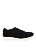 Limon Bağcıklı Siyah Kadın Sneaker