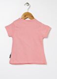 Mammaramma SG-01 Bisiklet Yaka Kısa Kol Pembe Kız Çocuk T-Shirt