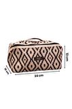 Bohe Makyaj Çantası, Düzenleyici, Seyahat Tipi Çanta Organizer 24x16x13 cm