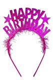 Mor Renk Happy Birthday Yazılı Eva Doğum Günü Parti Tacı