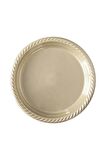 Tek Kullanımlık Plastik Tabak 22cm -Krem