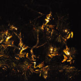 Yılbaşı Led ışık 3metre GEYİK figürlü yılbaşı pilli gün ışığı süsleme ışığı