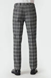 Bisse Erkek Regular Fit Platinum Ekoseli Klasik Pantolon GRİ PPNK19K19220_D55