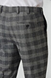 Bisse Erkek Regular Fit Platinum Ekoseli Klasik Pantolon GRİ PPNK19K19220_D55