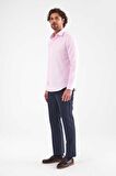 Bisse Erkek Slim Fit Uzun Kollu Klasik Gömlek PEMBE GM21K212104_K29