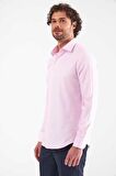 Bisse Erkek Slim Fit Uzun Kollu Klasik Gömlek PEMBE GM21K212104_K29
