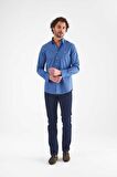 Bisse Erkek Slim Fit Uzun Kollu Spor Gömlek LACİ GM21K212119_K39