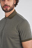 Bisse Erkek Polo Yaka Fermuarlı T-Shirt HAKİ TS22Y22106_D49
